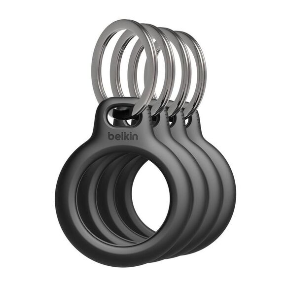 Belkin -  Secure Holder with Key Ring for AirTag - 4p Black - Picture 1 of 4